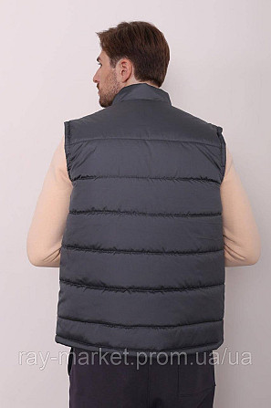 Жилет стьобаний Ray Basic чоловічий утеплений сірий (U0601М-Grey) Київ - фото 5