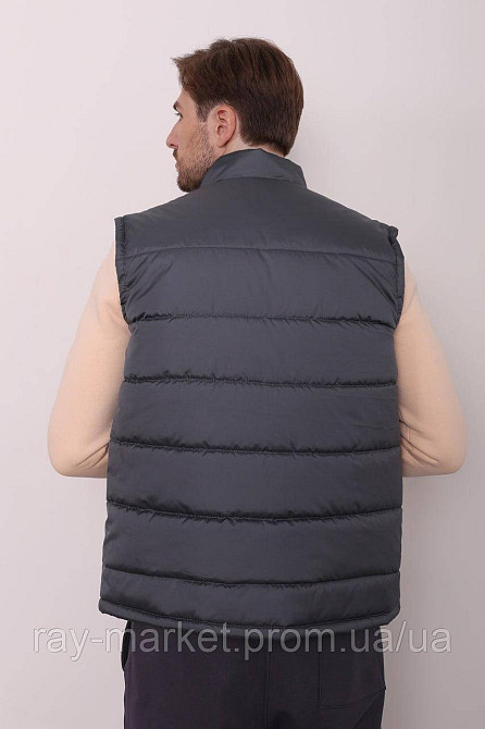 Жилет стьобаний Ray Basic чоловічий утеплений сірий (U0601М-Grey) Київ - фото 5