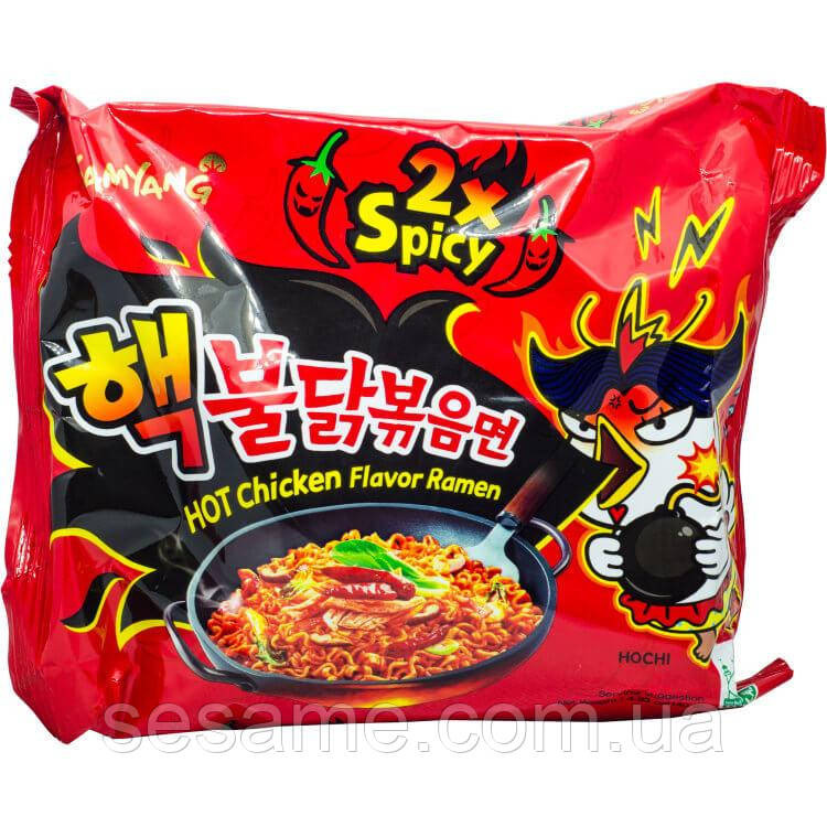 Корейская лапша рамэн очень острая Бульдак 2x Spicy Samyang 140г Харьков - изображение 1