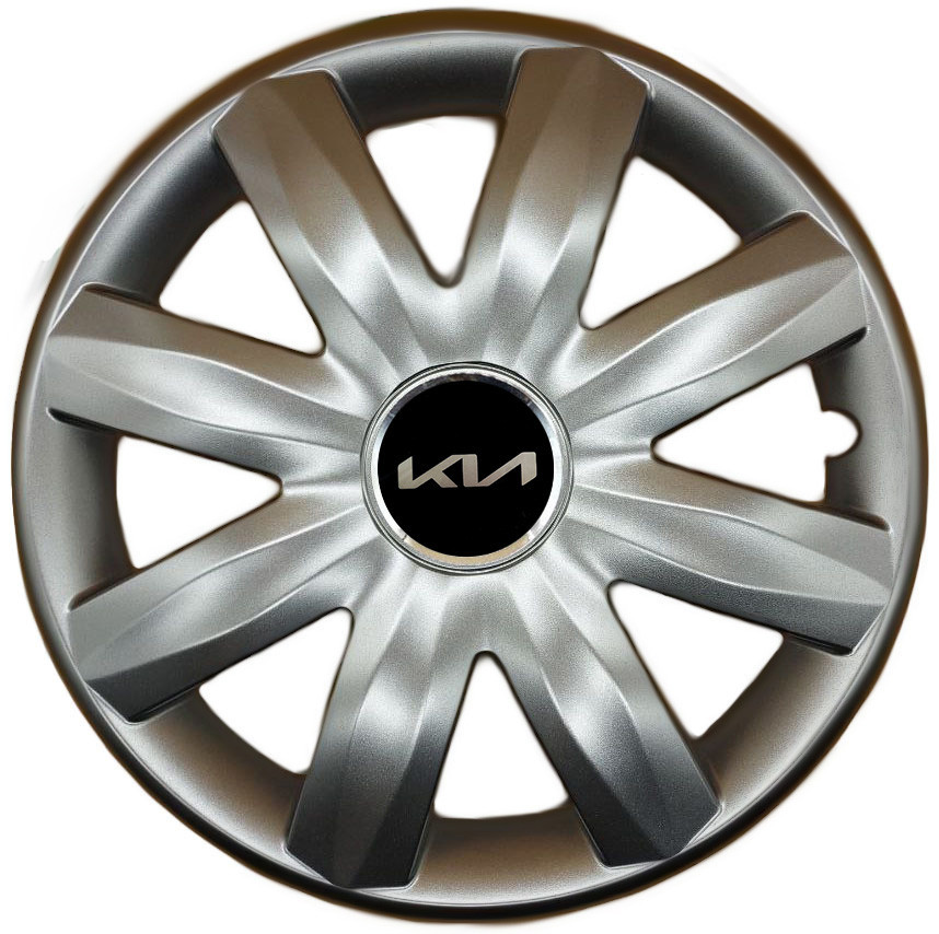 Автомобільні модельні ковпаки R14 Kia NEW 221 4шт, SJS, сріблясті Київ - фото 1