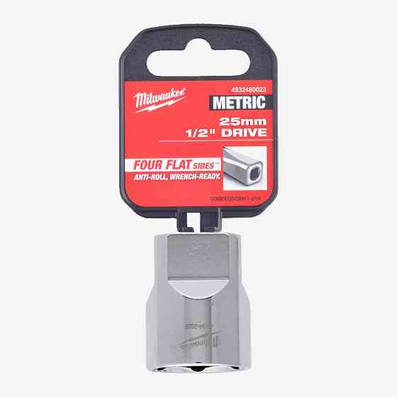 Головка хромированная метрическая 1/2'' MILWAUKEE, 25мм Одесса
