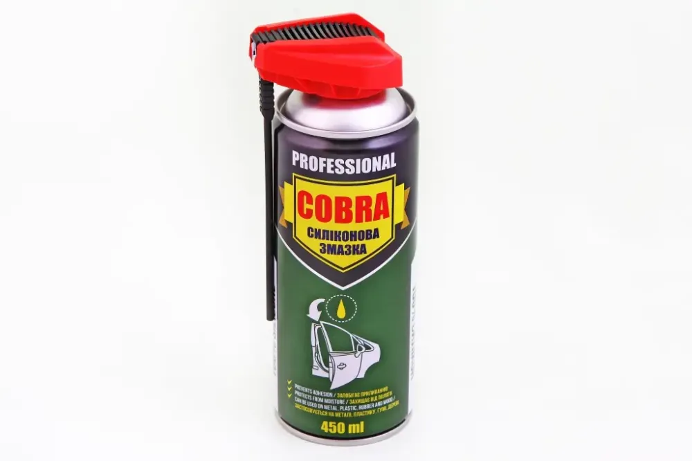 Змазка силіконової аерозоль 450мл Cobra з аплікатором Вінниця - фото 1