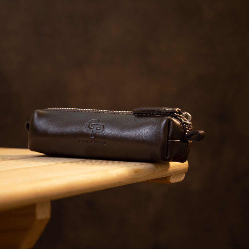 Шкіряна універсальна ключниця Коричневий (GRANDE PELLE) Київ - фото 2