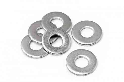 Шайба плоска 8 мм DIN 125 цинк білий (пач 200 шт.) APRO Рівне