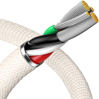 Дата кабель USB 2.0 AM to Lightning 2.0m 2.4A pink Baseus (CAJY001204) Вінниця - фото 3