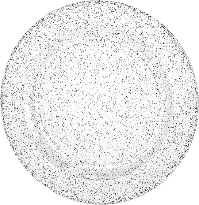 Набір тарілок пластикові 12 штук круглі,обідні 26 см і десертні 19 см, прозорі з блискітками Кам'янець-Подільський - фото 6