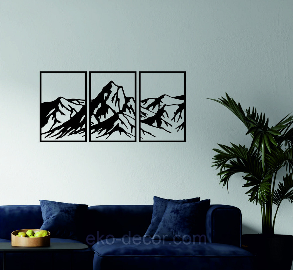 Декоративне настінне Панно «Гори», Декор на стіну Київ - фото 3