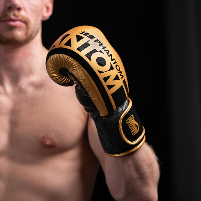 Боксерські рукавиці Phantom APEX Elastic Gold 16 унцій (капа в подарунок) Каменское - изображение 5
