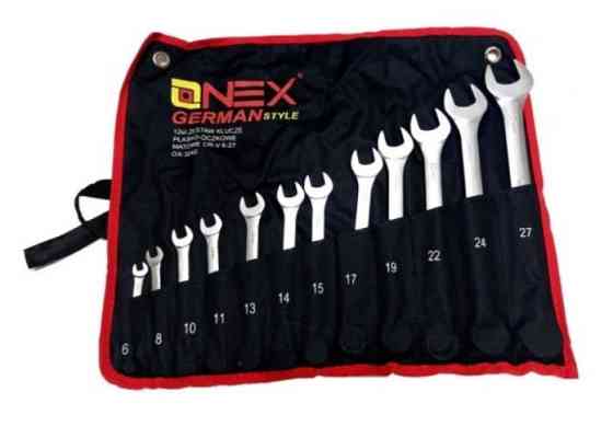 OX-3240 Набор Накидных Комбинированных Гаечных Ключей 12 шт 6-27 мм Хром-Ванадиевая сталь Одесса