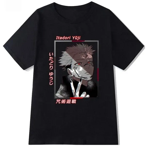 Футболка з аніме принтом Магічна Битва / Годжо Розмір оверсайз (S/M/L) Чорний AnimeT1087 Дніпро - фото 1