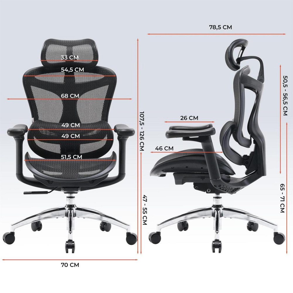 Крісло офісне Sihoo Doro C300L Mesh Black (DORO-C300L-A3-101) ( 15290 ) Харків - фото 18