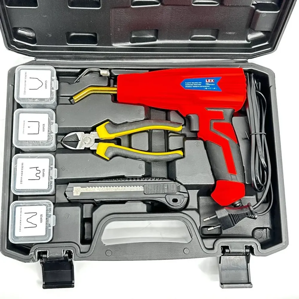 Комплект для ремонту бампера та пластика LEX 100V , набір для пайки пластмаси з паяльником для ремонту бамперів і деталей авто Львів - фото 6
