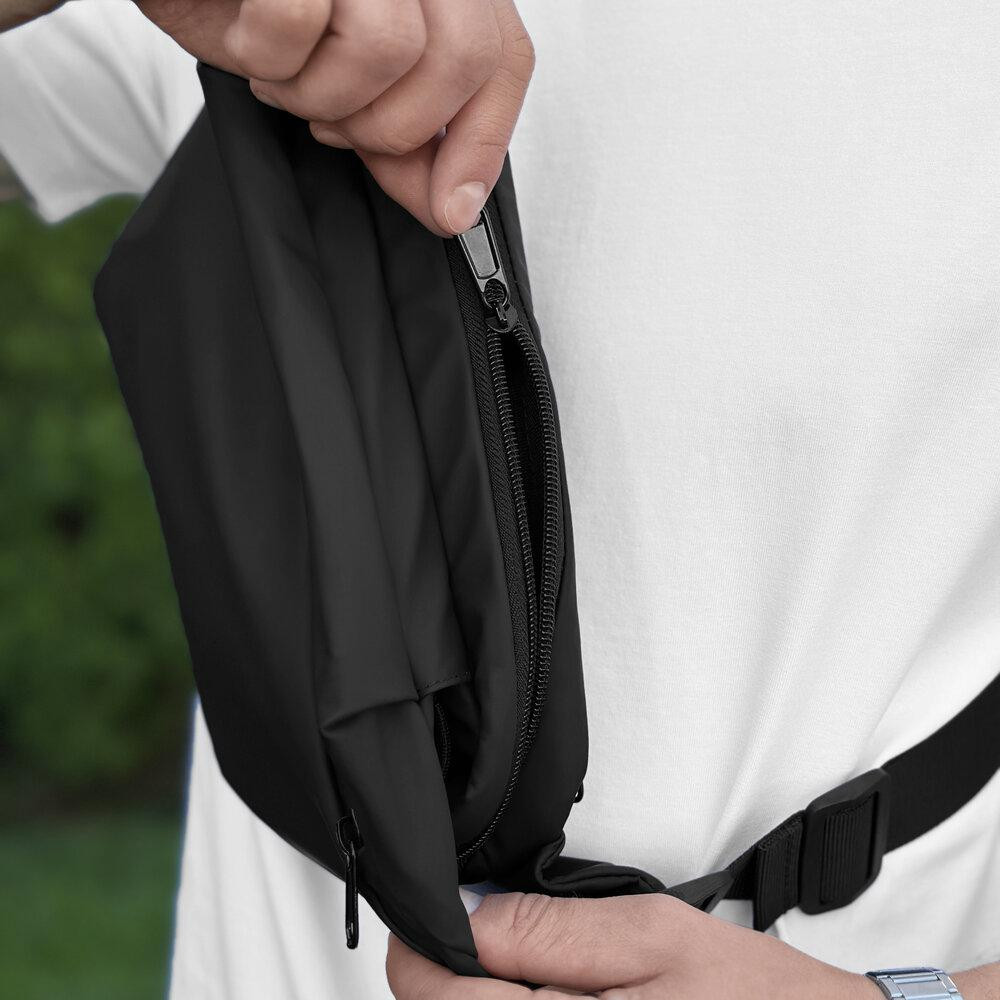 Мужская бананка черная Pobedov Minimal Киев - изображение 4