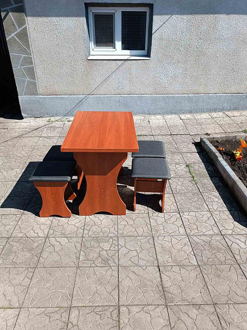Стол раскладной 59х89 см для кухонного уголка / Яблоня Львов - изображение 5