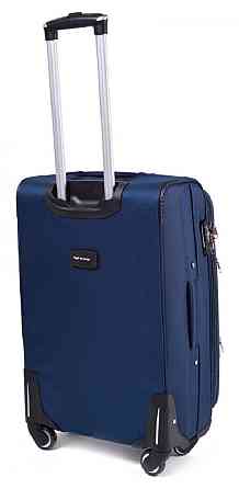 Валіза тканинна WINGS 6802 велика 75 см темно-синя 4 колеса Київ