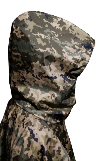 Пончо піксель дощовик тент водонепроникний проклеєний тактичний камуфляжний накидка Одеса - фото 9