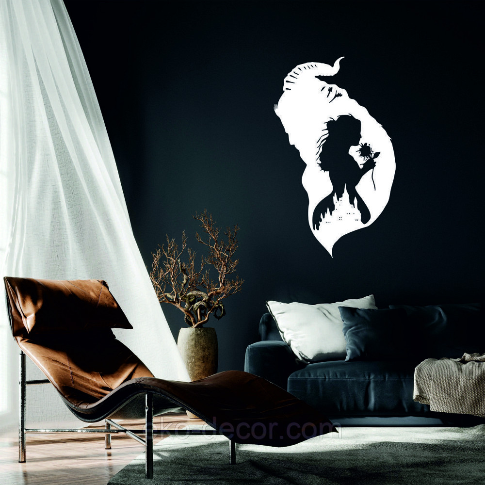 Декоративне настінне Панно «Красуня і чудовисько», Декор на стіну Київ - фото 1