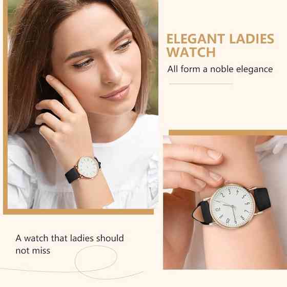 Наручний жіночий годинник OFFCUP Leather Quartz Watch Луцьк