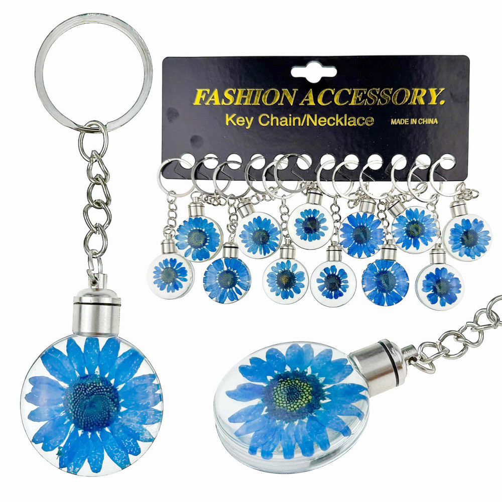 Брелоки для ключей Цветок в стекле 12 шт Киев - изображение 1