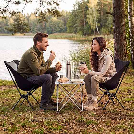 Крісло туристичне ультралегке розкладне Outtec Moon Chair Light з чохлом чорний Київ