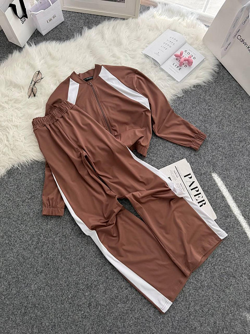 Жіночий прогулянковий костюм-двійка: кофта та штани трикотаж Моко, 46/48 Одеса - фото 4