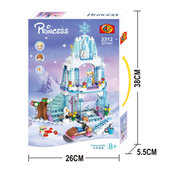 Конструктор Princess Toy Крижаний замок Ельзи 321 деталь Киев