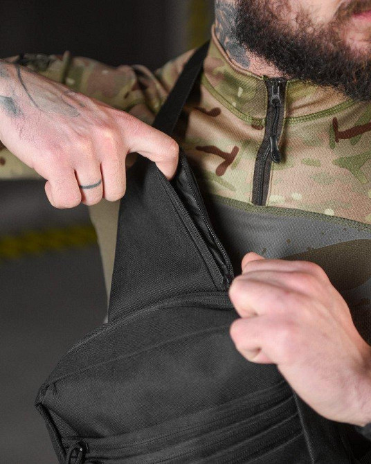 Нагрудна сумка-катура Silver knight black ВТ3950 Одеса - фото 5