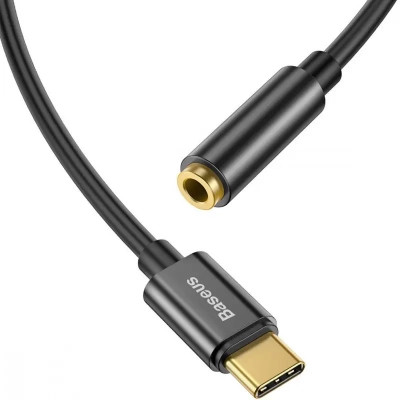 Перехідник USB-C M to 3.5mm F 0.1m black Baseus (CATL54-01) Вінниця - фото 4