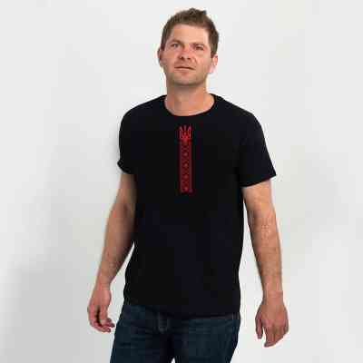 Футболка Sol's Regent Вишиванка стрічкою чорний XL (11380309/312XL) Вінниця