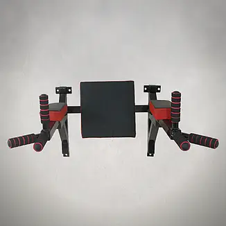 Турник брусья пресс стационарный 3 в 1 KZ-561 Спортивные стенки и турники для дома Черный Киев - изображение 4