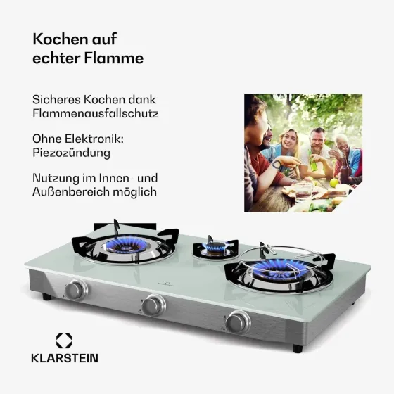 Газова плита Klarstein Barzona 3 з Німеччини Дніпро