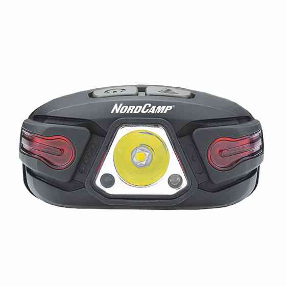 Ліхтар налобний Nord Camp 250Lm, 5W LED, 850mAh, з сенсором білий/червоний Львів
