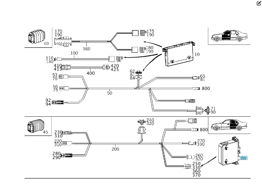 Mercedes-Benz  A2038202285 Блок керування задніх правих дверей C-class W203 C-class S203 Одесса - изображение 4