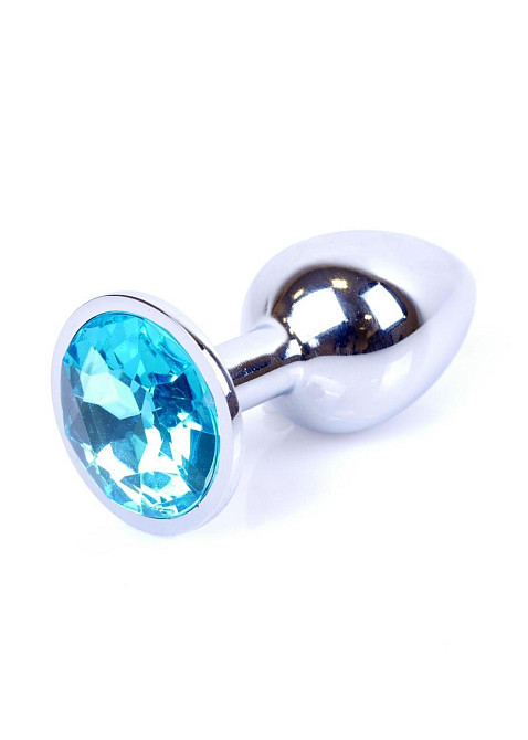 Анальная пробка – Jewellery Silver Plug Light Blue Sex Aura Киев - изображение 7