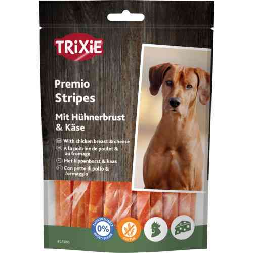 Ласощі Trixie Premio Chicken Cheese Stripes для собак палички з куркою та сиром 100 г Київ
