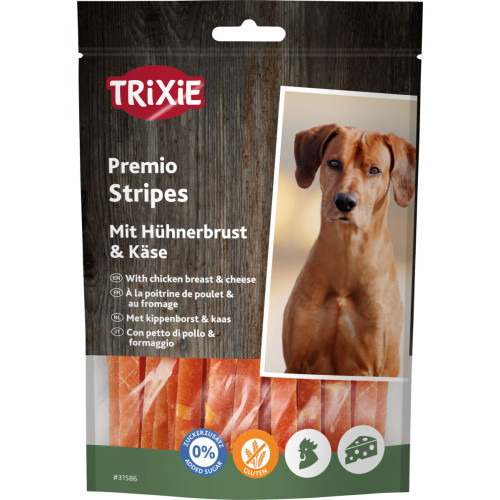 Ласощі Trixie Premio Chicken Cheese Stripes для собак палички з куркою та сиром 100 г Київ - фото 1