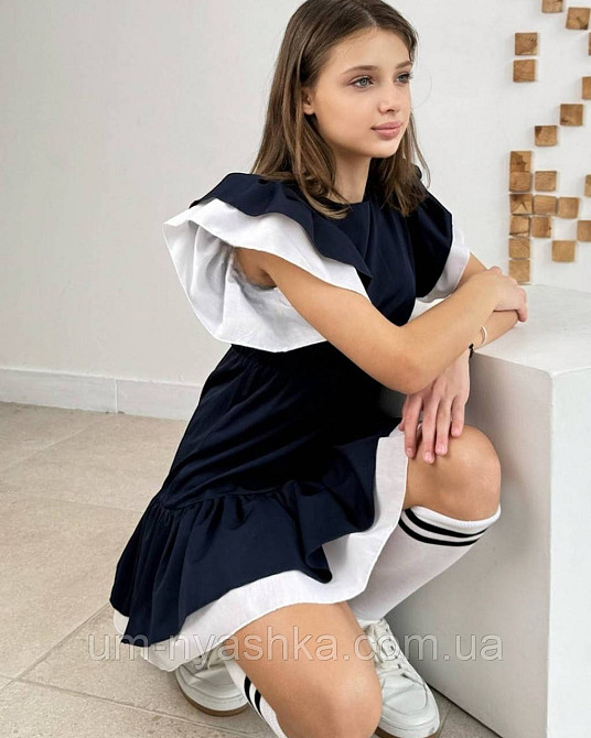 Красивое школьное платье с воланами 128-152 Кривой Рог - изображение 4