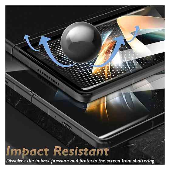 Захисна плівка накладка Orzero для Samsung Galaxy Z Fold 4 5G TPU 4 шт 2 внутрішні 2 зовнішні Антицарапини самовідновна Київ