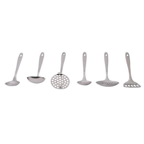 Набір кухонного приладдя 7 предметів:(6шт + підставка) нержавіюча сталь 5233 KAMILLE Житомир - фото 5