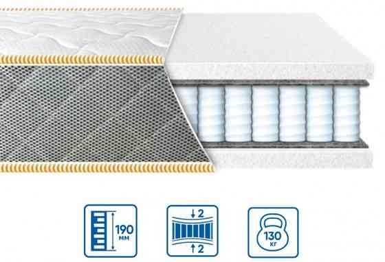 Ортопедичний матрац модель ULTRA "spring"/УЛЬТРА СПРІНГ ТМ Еurosleep 160х200 Харків