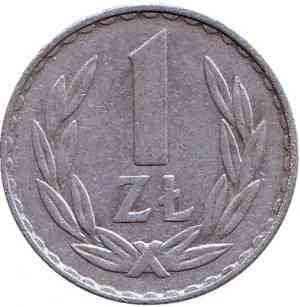 Монета 1 злотий. 1950-90 рік, Польща. (В) Полтава