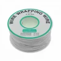 Дріт монтажний 1 жила (30AWG), сірий, на котушці 250 м. Полтава - фото 1