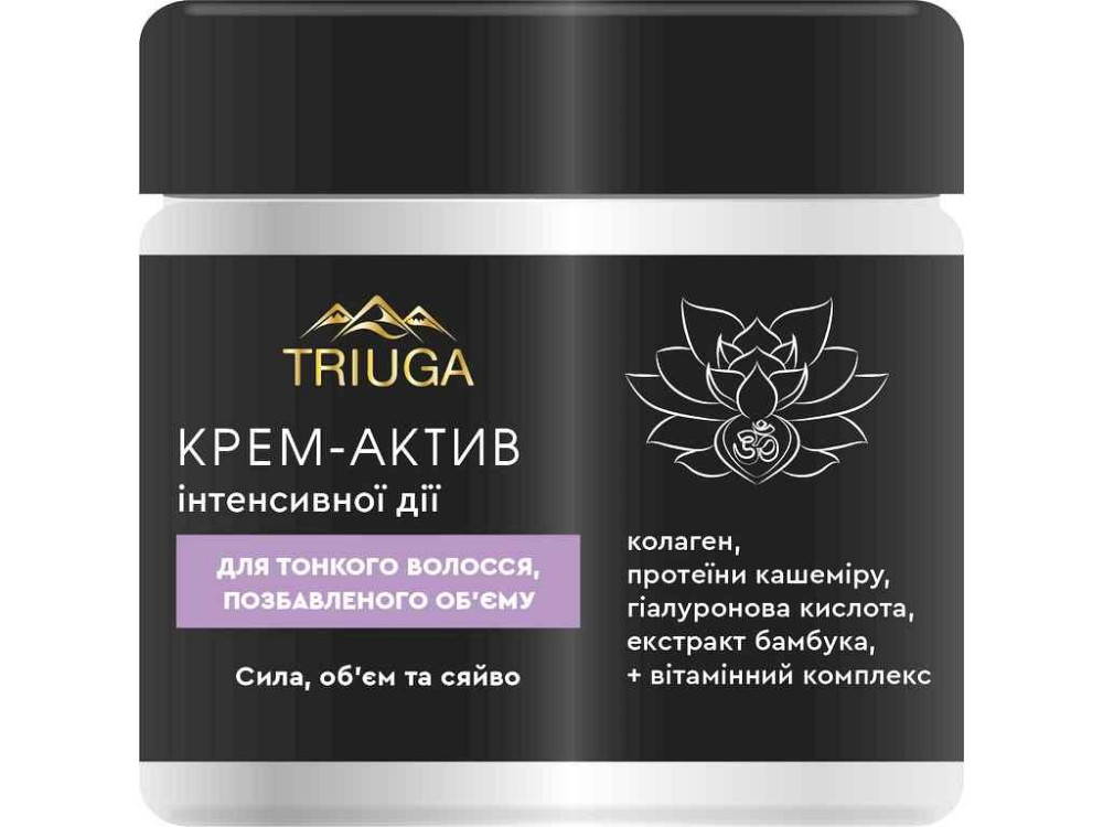 Крем для волосся 300мл актив Сила, обєм і сяйво ТМ Triuga Ayurveda Київ - фото 1