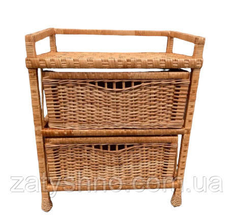 Комод плетеный с 2 шухлядами из лозы Киев - изображение 1