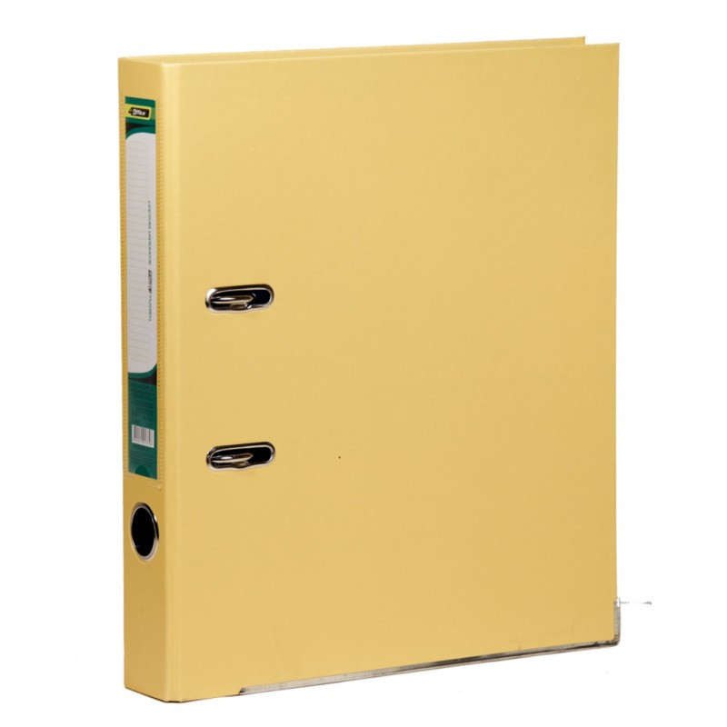 Папка-реєстратор "4Office" A4/50мм 4-247 жовтий, шт Київ - фото 1