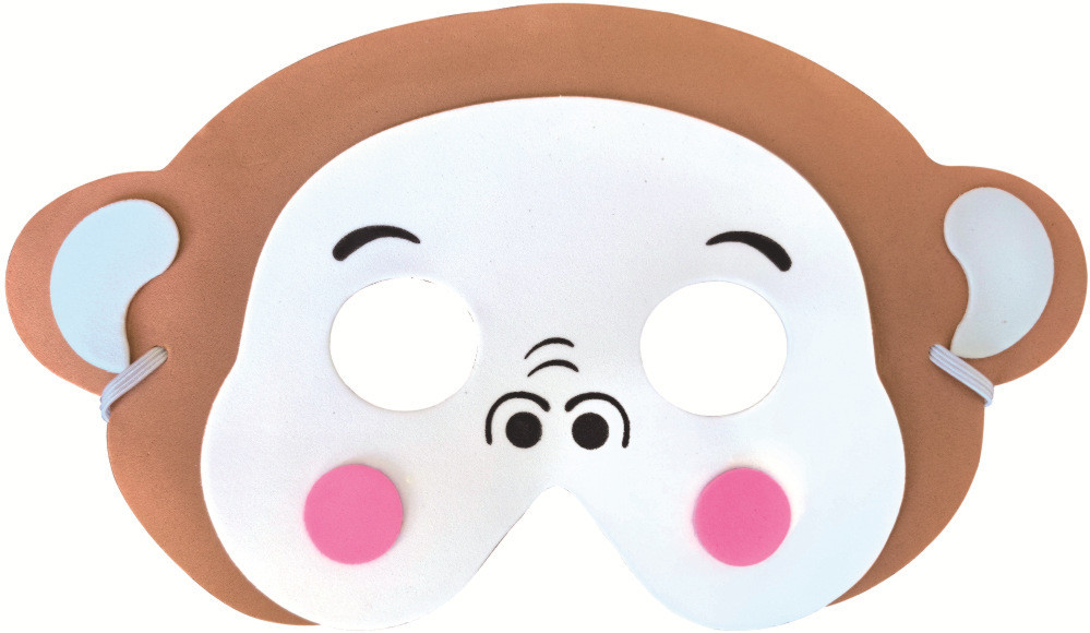 Маска для дітей Мавпочка святкова one size різнобарвний Київ - фото 1