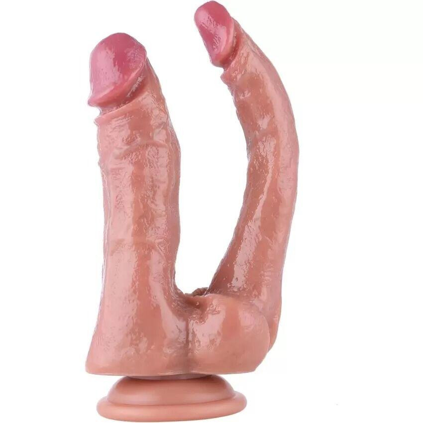 Подвійний фалоімітатор для секс-машин Hismith Double Penetrator, 9.25″, KlicLok та присоска Sex Aura Київ - фото 4