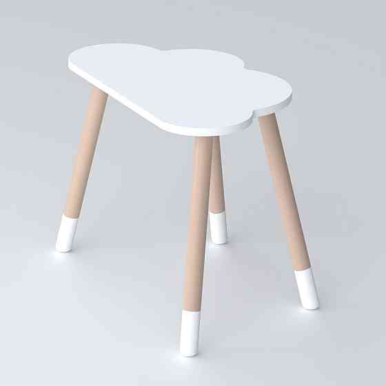 Дитячий столик хмаринка 46х70х40, стіл від 1 року для дитини, білий Київ