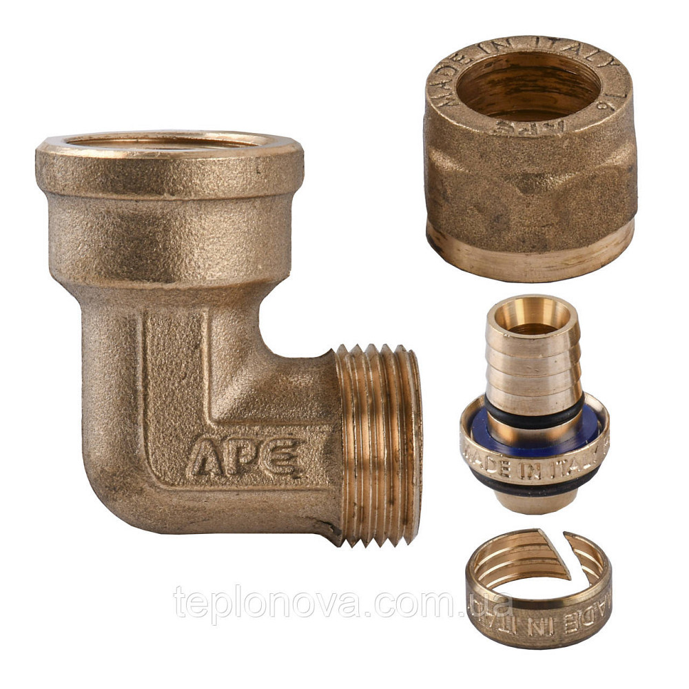 Куточок із внутрішньою різьбою APE 752 L 1/2″х20 ITALY Чернівці - фото 2