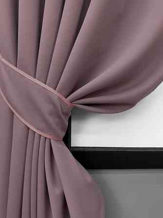 Комплект коротких штор VR-Textil Блекаут Midnight № 1679ш Пудровий 140х170 см 2 шт (35-0459) Київ